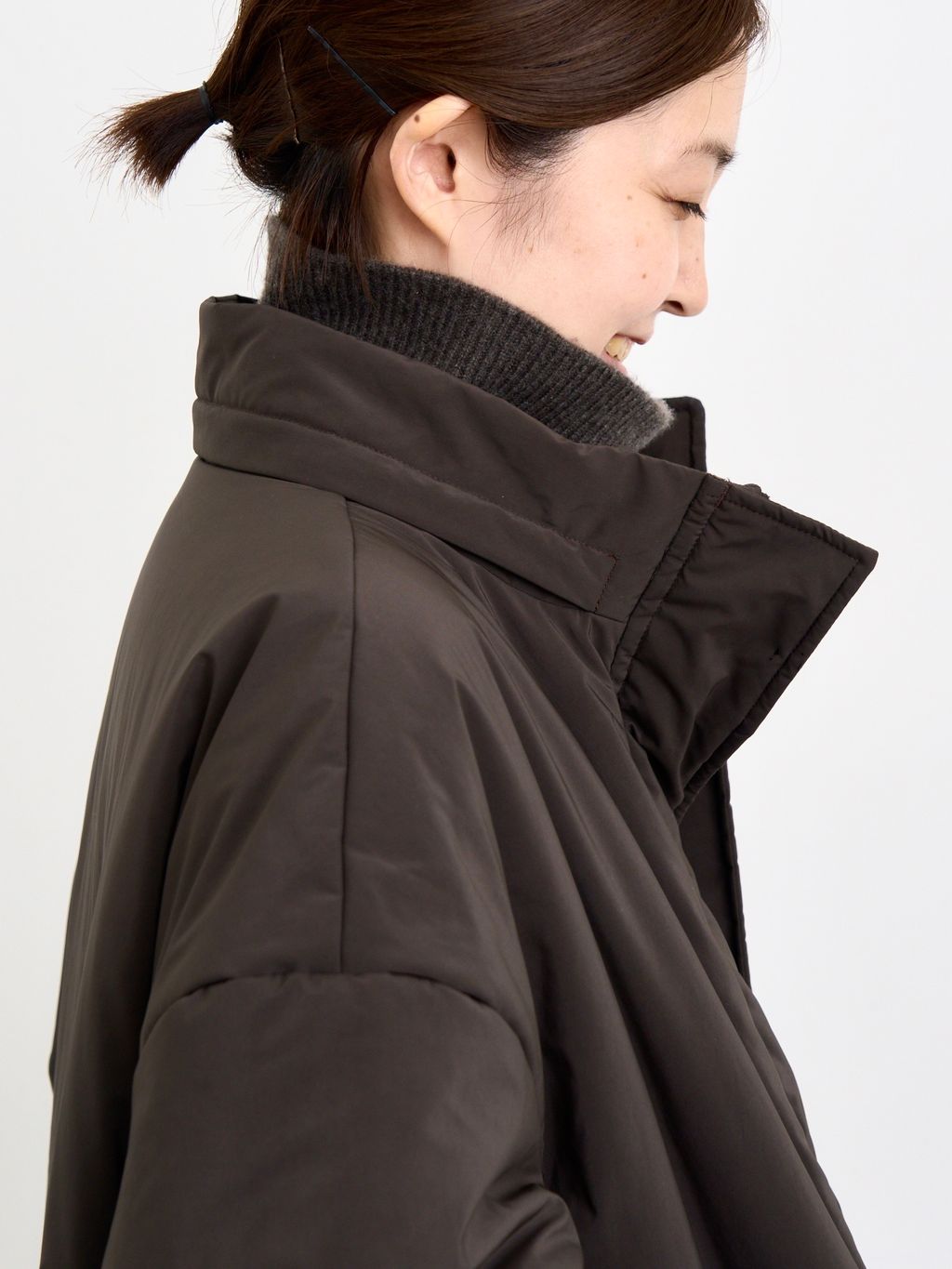 予約》LISIERE 2way Padding Coatのコーディネートスナップ（STAFF K