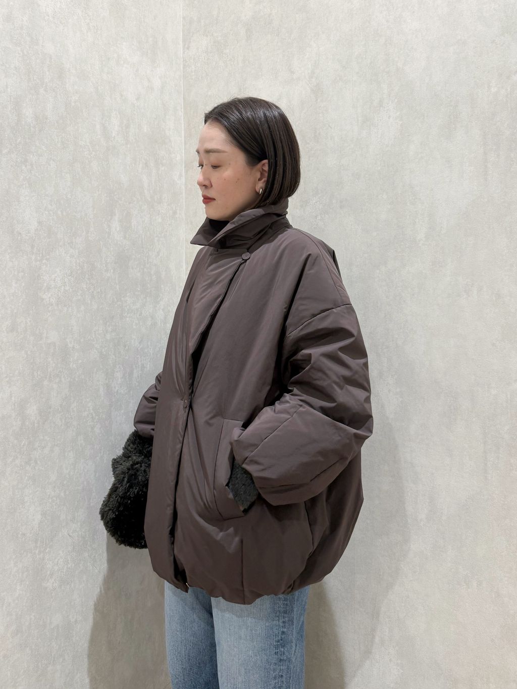 追加》ARTIROSA 撥水テイラーコクーンダウンのコーディネートスナップ