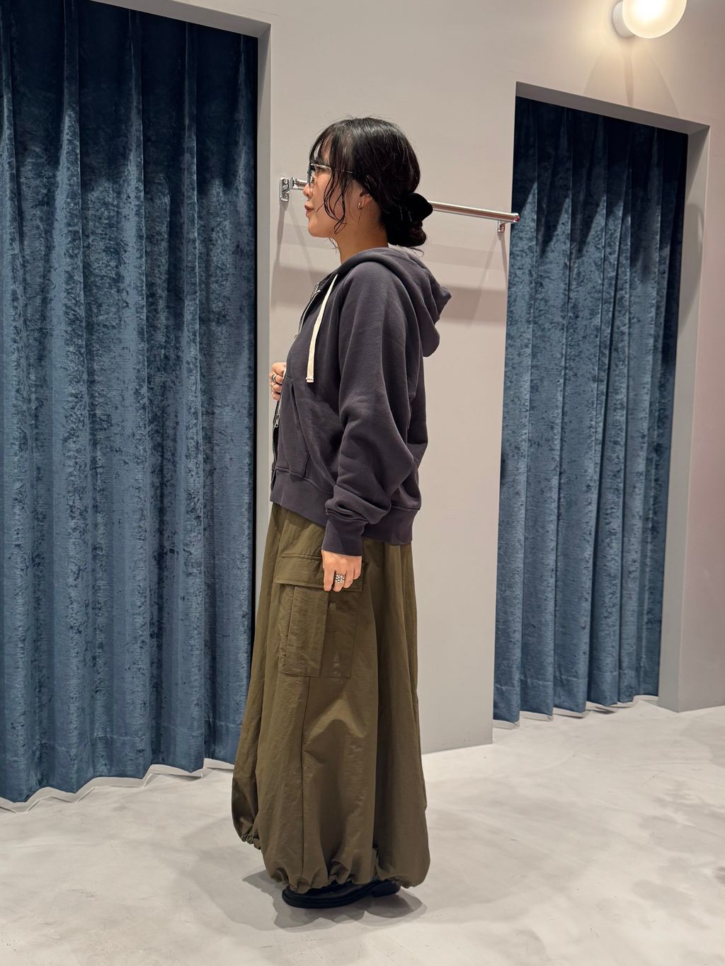 VINTAGE LIKE SWEAT ZIP HOODIEのコーディネートスナップ（nozomi