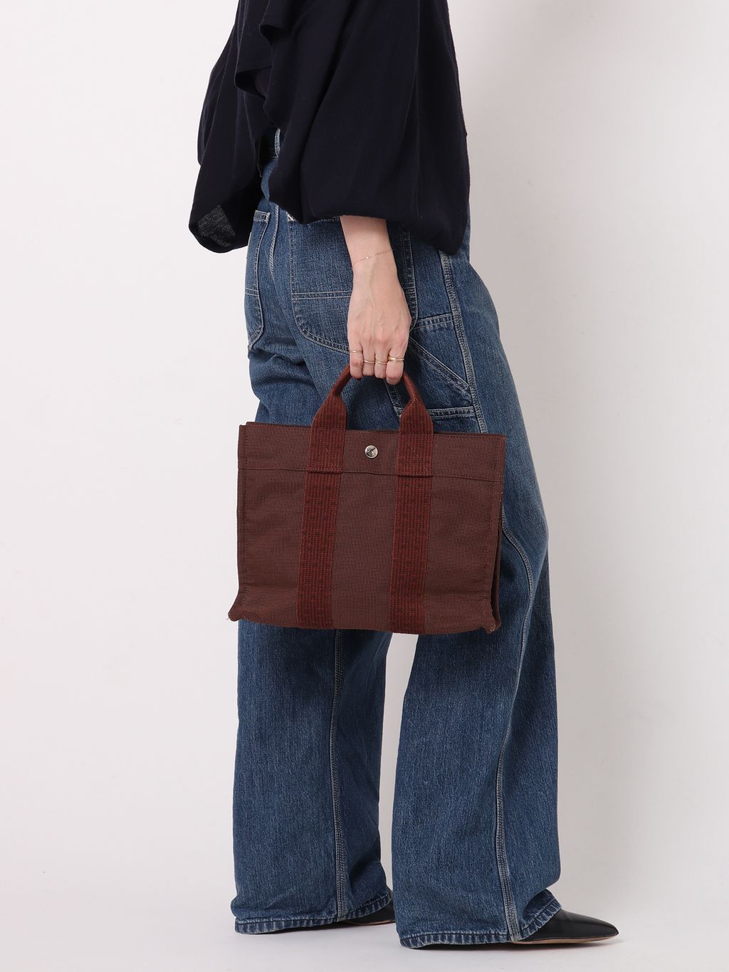 VINTAGE HERMES/エルメス】Her line tote pmのコーディネートスナップ