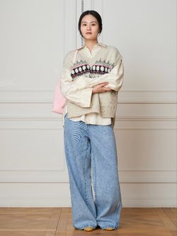 IENA LA BOUCLE ノルディックハンドニットベストのコーディネート
