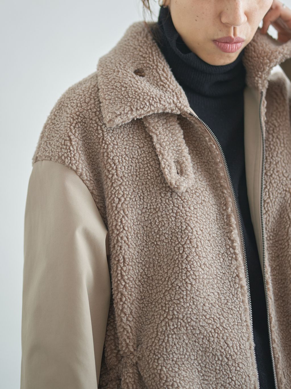 VACHEMENT/ヴァシュモン 別注 リバーシブルボアコートのコーディネート