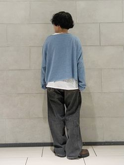 13OZデニム ダメージ5PKのコーディネートスナップ（MM）｜journal