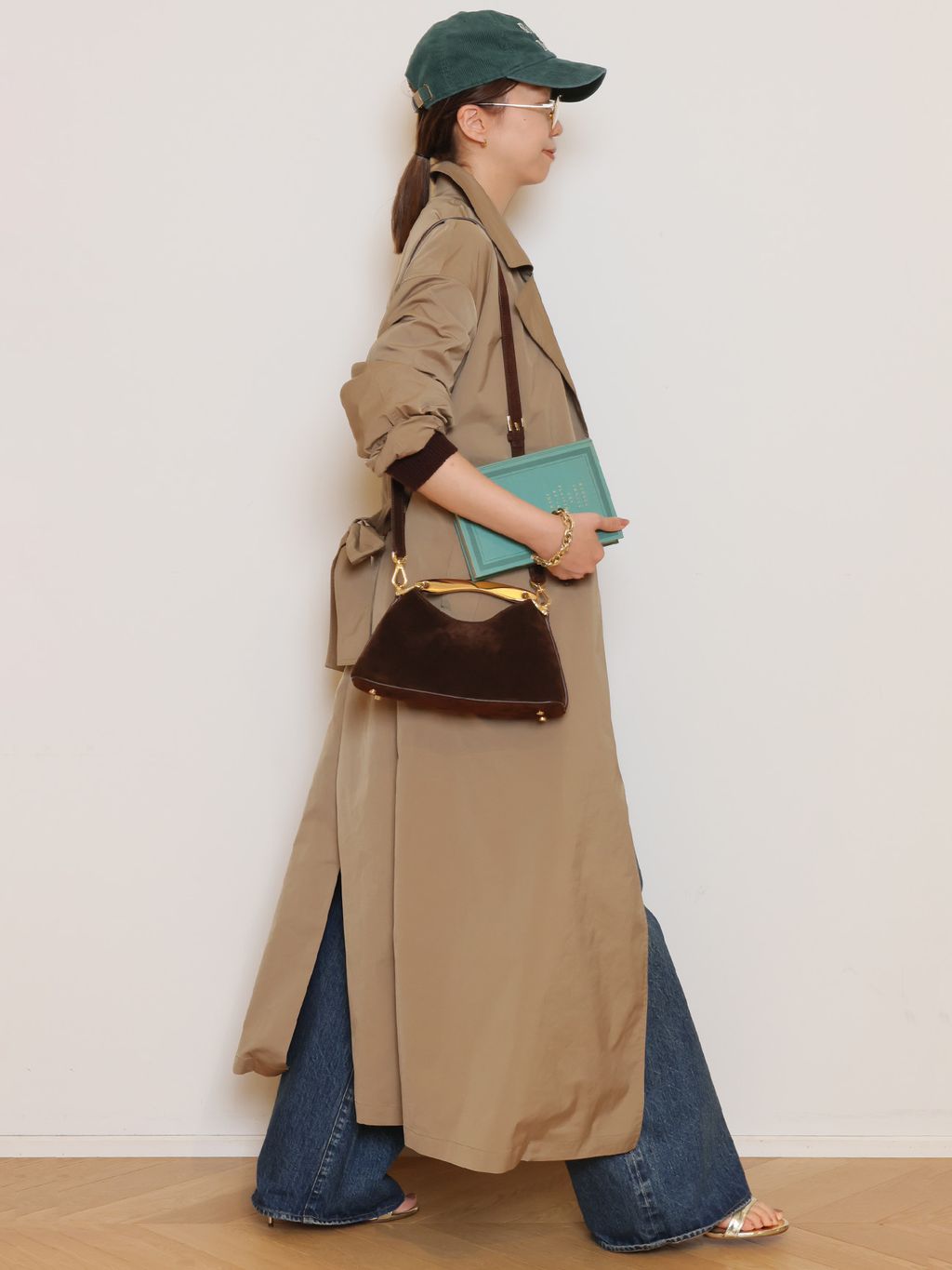 美品 Lisiere Col Pierrot トレンチコート グレージュ Col Pierrot/コル ピエロ】Light Trench コートのコーディネート