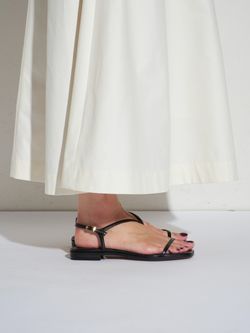 WEB+一部店舗限定》MIDORI UEEDA×GRISEナローストラップフラット