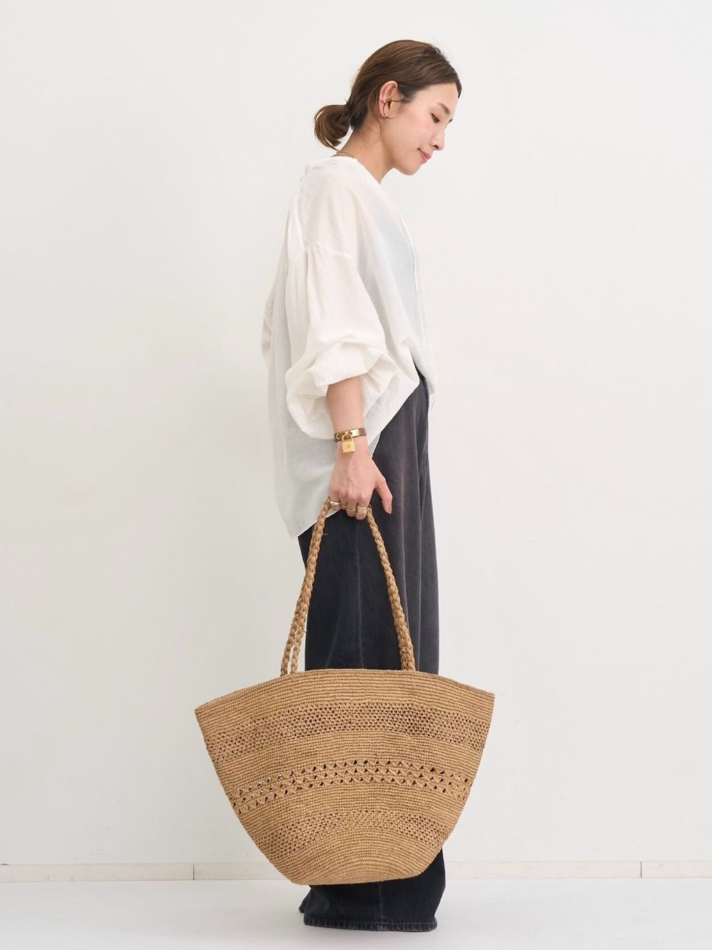 【たむ様ご専用】L'Appartement
3PACK T-SH テラコッタ 3x1/スリーバイワン】 SKATER DENIMのコーディネートスナップ（PR