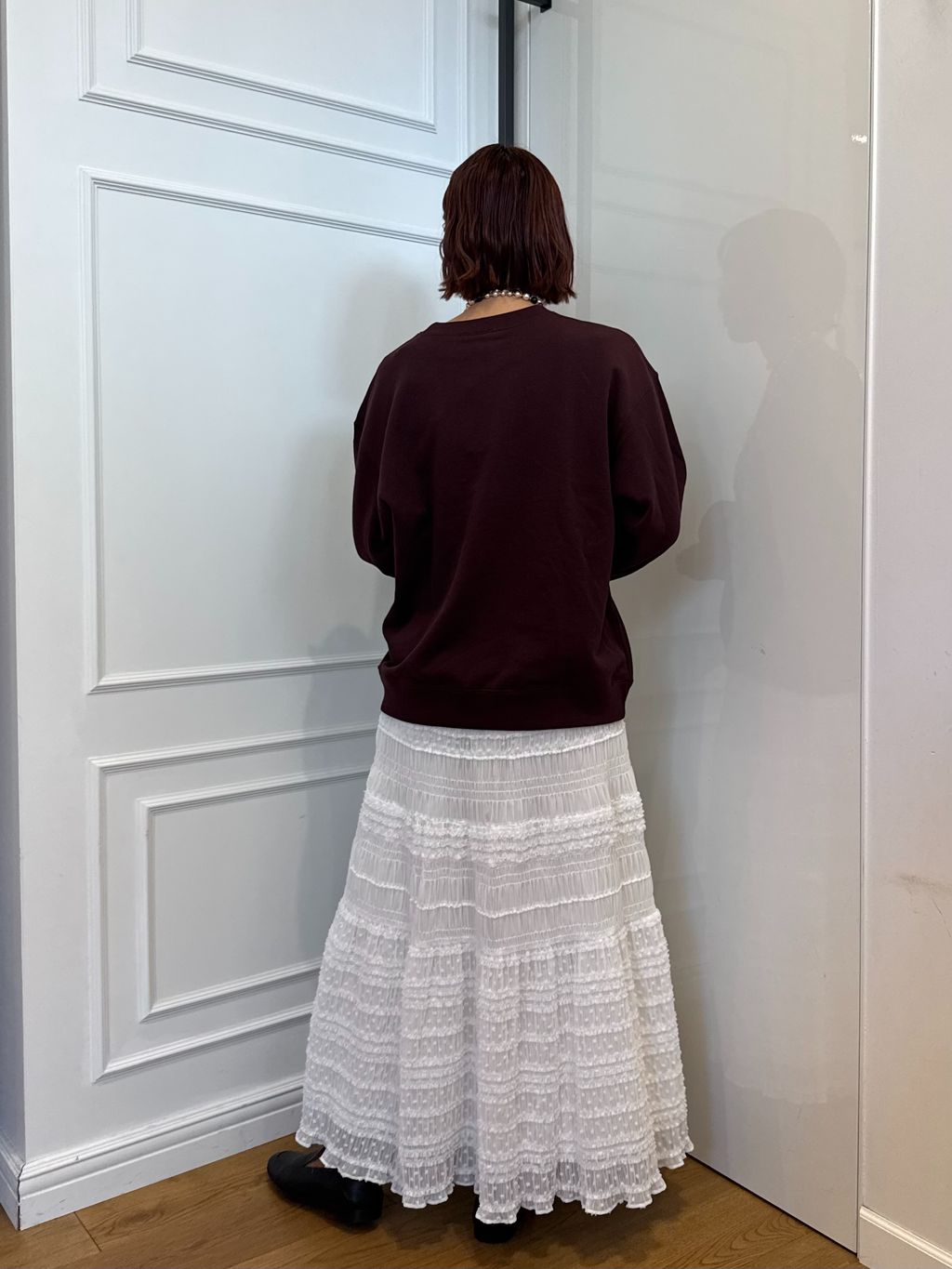 WEB限定/追加》MAJOLICAティアプリーツスカートのコーディネート