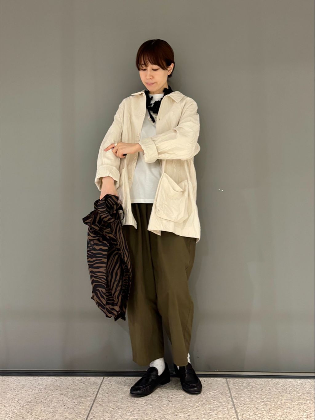 バフワッシャー イージーパンツのコーディネートスナップ（S.S