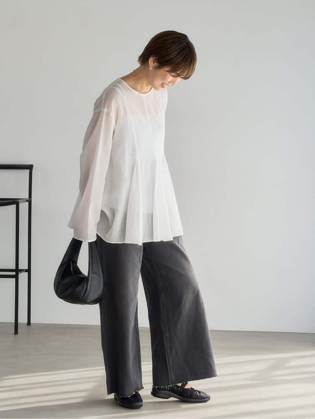 追加》Lエラスティックスニーカーのコーディネートスナップ（suna