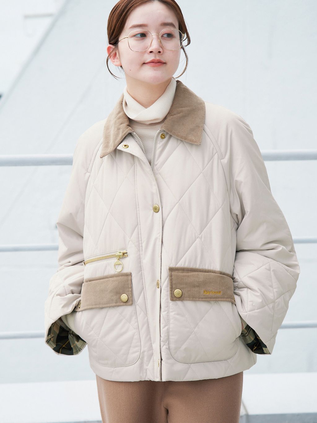 予約》Barbour/バブアー 別注 MARTHA QUILTED JK ブルゾンの 