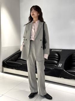 セットアップ対応可/追加2予約》ウォッシャブルツイルダブルジャケット