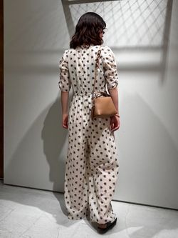 別注》ne Quittez pas / ヌキテパ Cotton Dobby Stripe Flower Print
