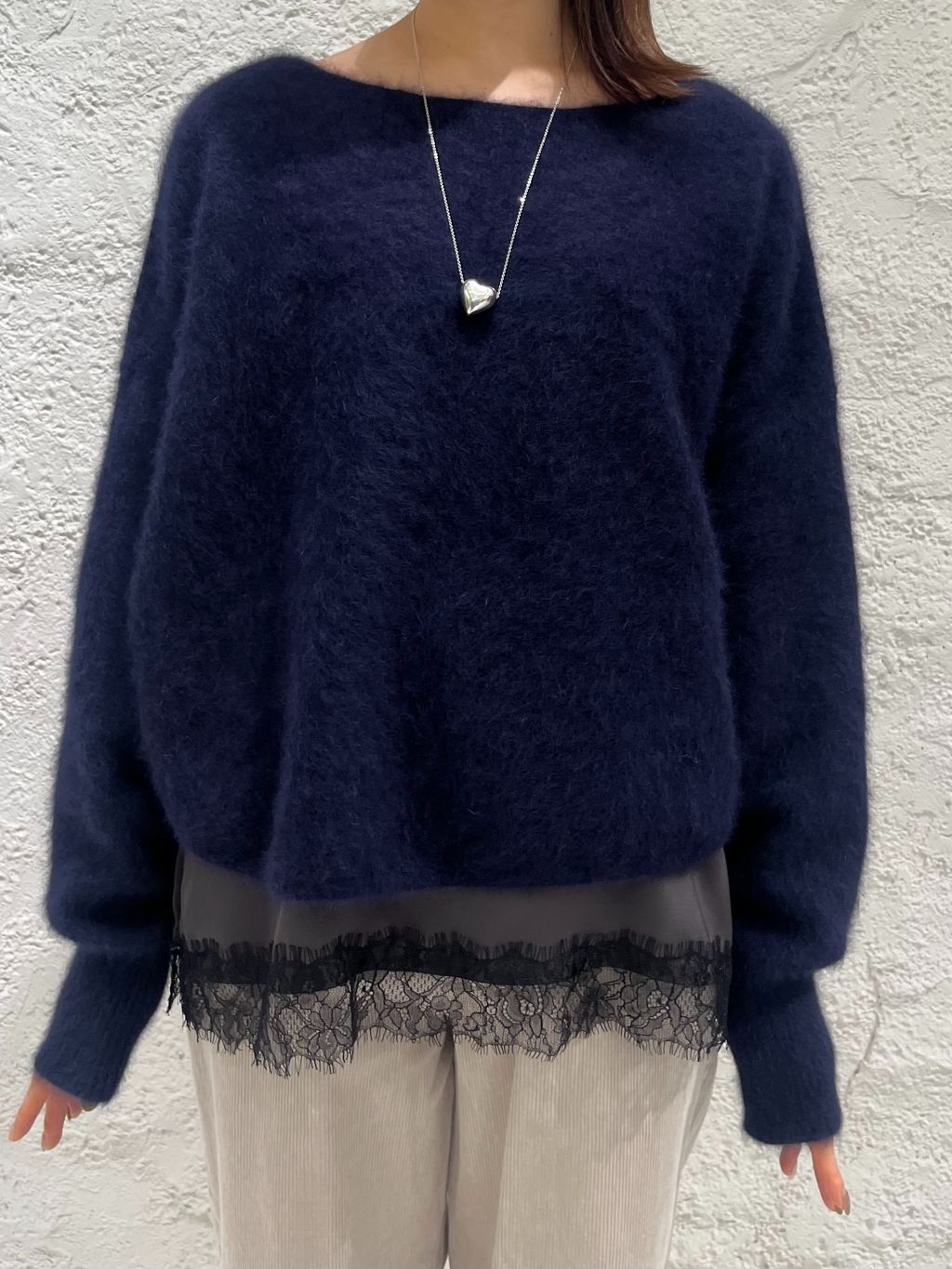 新色 / 追加》FOX/ALPACAルーズニットのコーディネートスナップ（mako