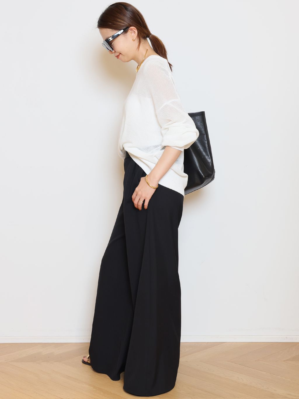 TONIC クルーネックプルオーバーのコーディネートスナップ（HASE