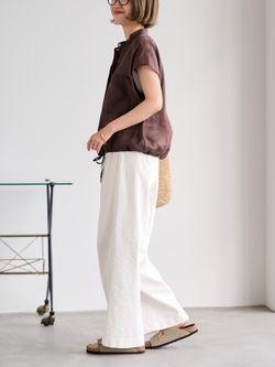 ≪一部カラーWEB限定 / 追加≫キャップスリーブドロストシャツの