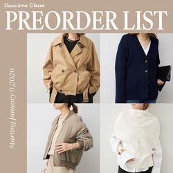 PREORDER LIST｜NEWトレンチにMA-1 春最初に欲しいもの｜Deuxieme