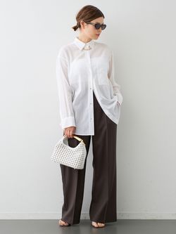 Minimal Sheer シャツのコーディネートスナップ（HIRO）｜Deuxieme