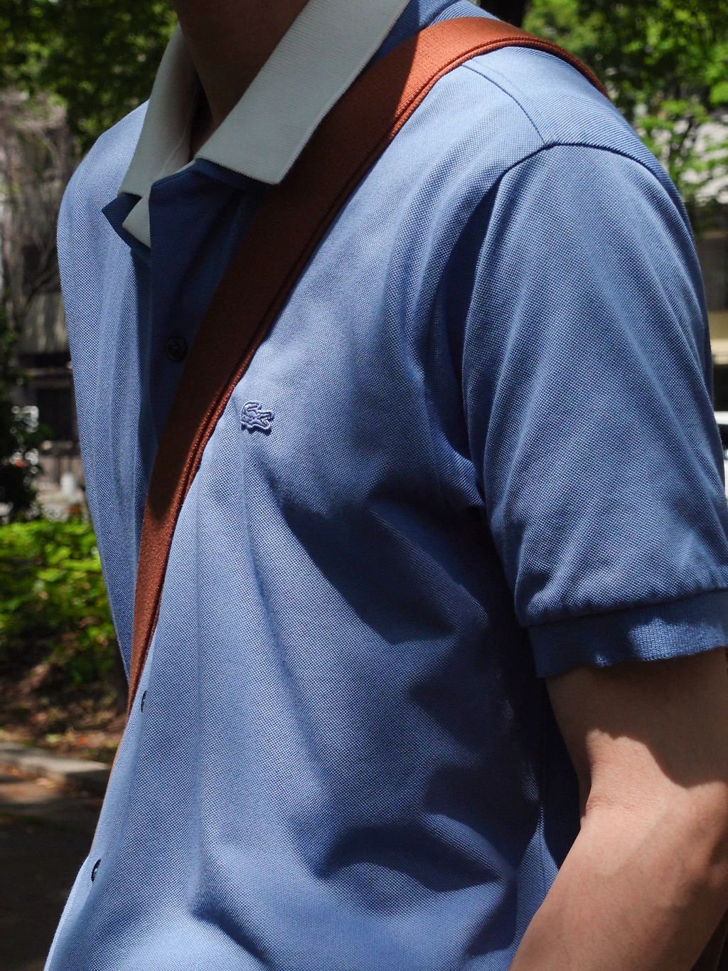 LACOSTE(ラコステ) 別注 COOLMAX フルオープン 半袖ポロシャツの
