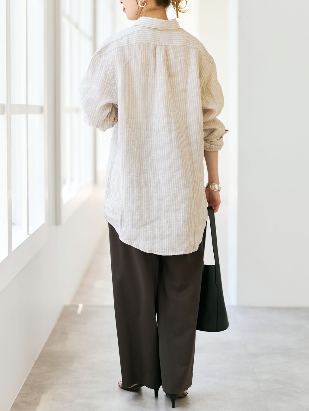 POLO RALPH LAUREN/ポロ ラルフ ローレン LINEN STRIPE SPORT SHIRTSの