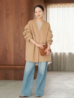 plage HAMILTON Cardigan コート HAMILTON Cardigan コートのコーディネートスナップ（midori）｜Plage