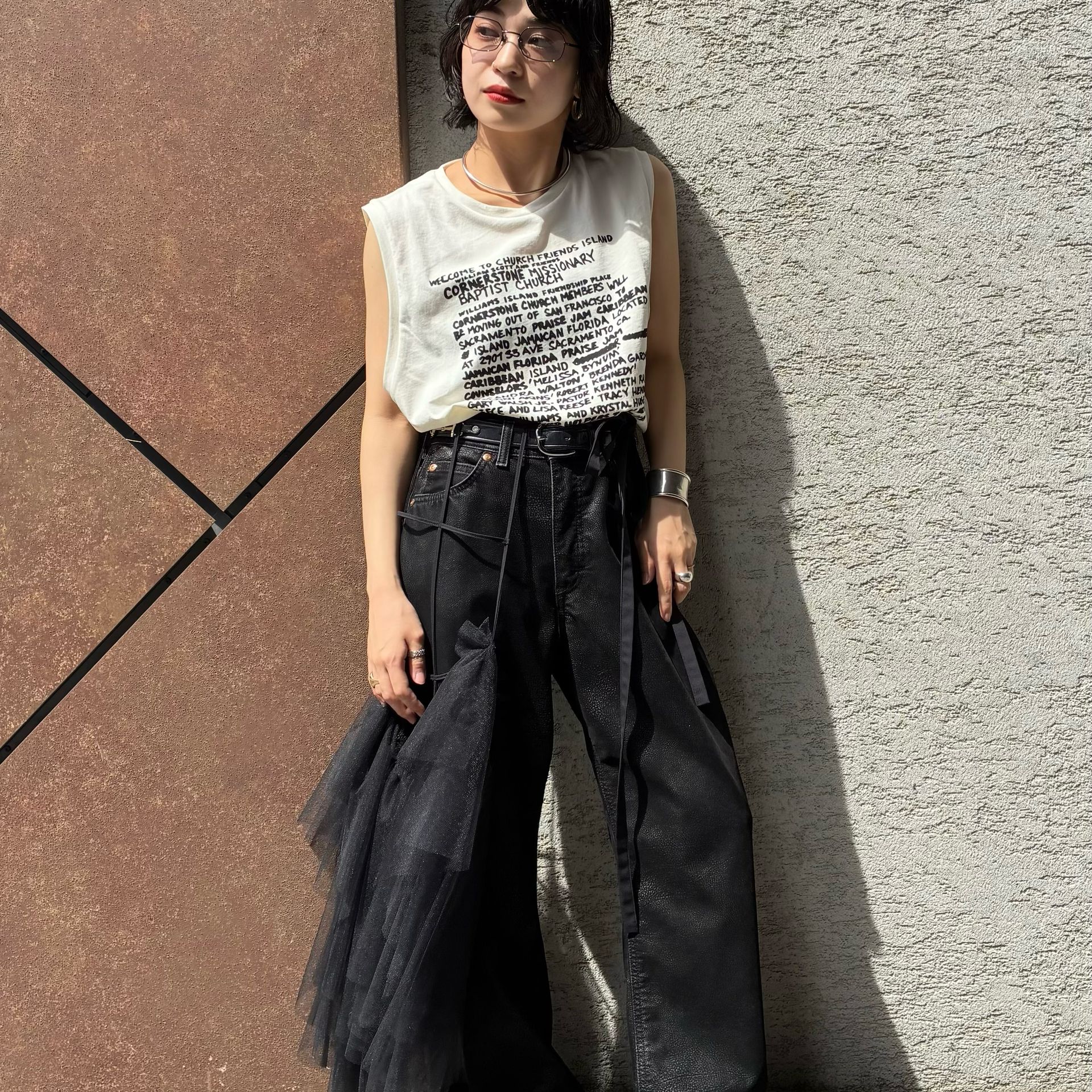 LEE for CITYSHOP｜FAUX LEATHER パンツ STAFF SNAP｜CITYSHOP｜ブログ