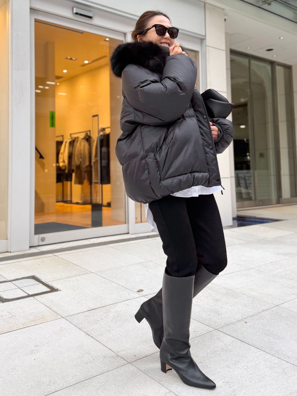 YVES SALOMON/イヴ サロモン】 DOWN WITH FOX FURのコーディネート