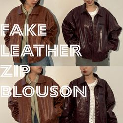 RENEWAL】大人気だったフェイクレザージップブルゾンが新しく