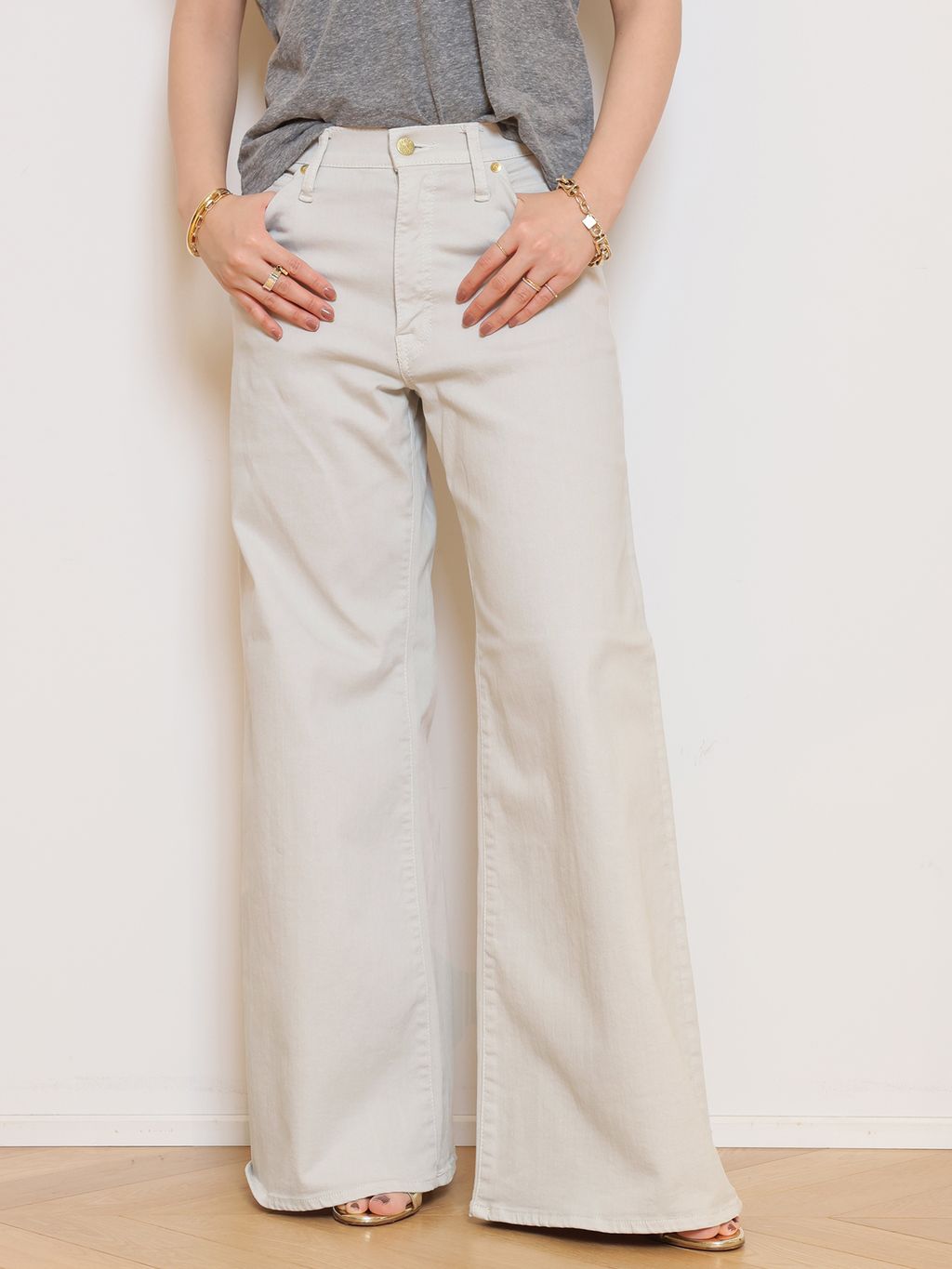 SURT/サート】MANNISH BUGGY DENIM (LIGHT GRAY)のコーディネート